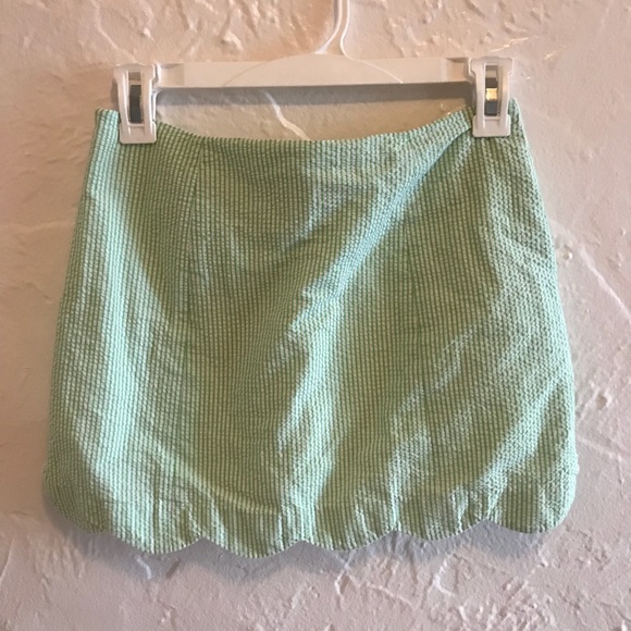 Lilly Pulitzer Scalloped Seersucker Skirt - Picture 3 of 7